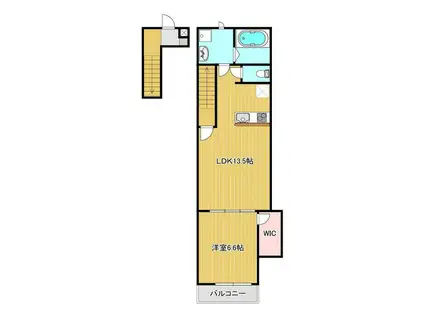 NEXUS(1LDK/2階)の間取り写真