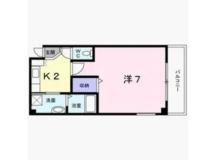 アズ・レイラ(1K/2階)の間取り写真