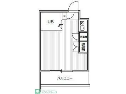 TS GARDEN都立大学II(ワンルーム/2階)の間取り写真