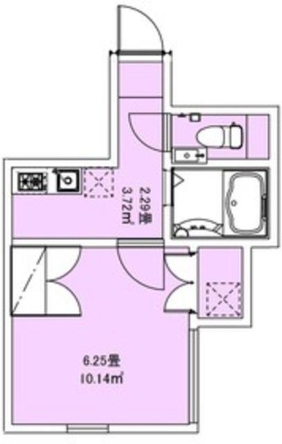 FAIR町屋Ⅱ(1K/1階)の間取り写真