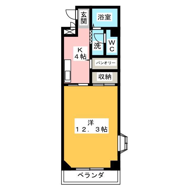 ロイヤルハートピア郷津A棟(1K/1階)の間取り写真