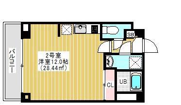 ヒルズ東日暮里(ワンルーム/4階)の間取り写真