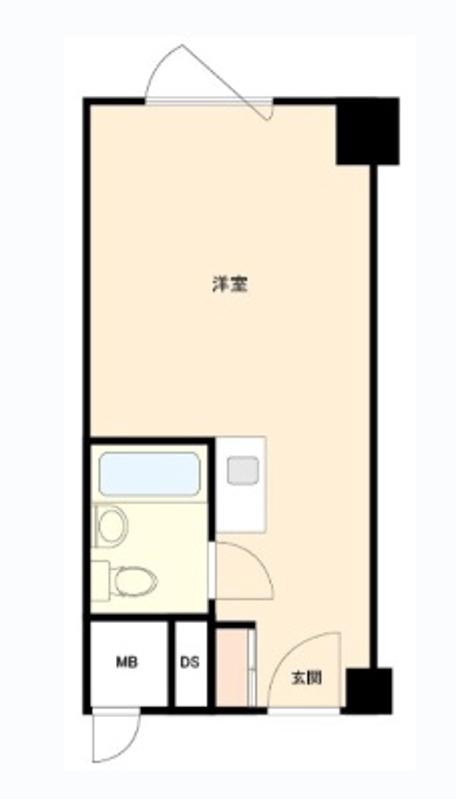 五反田サンハイツ(ワンルーム/5階)の間取り写真