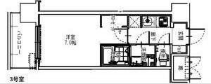 S-RESIDENCE大阪同心(1K/10階)の間取り写真