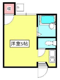 アミティマツムラ(ワンルーム/1階)の間取り写真