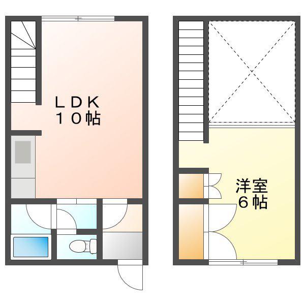 スカイアート815A(1LDK/1階)の間取り写真