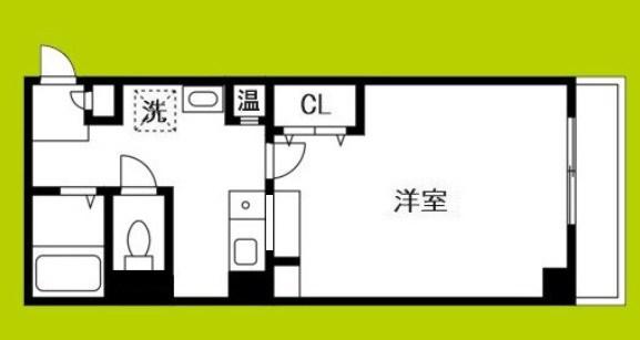 プレアデス烏ヶ辻(1K/7階)の間取り写真