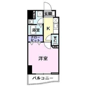 アゲート白壁(1K/7階)の間取り写真