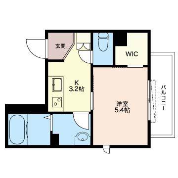 FC SQUARE(1K/3階)の間取り写真