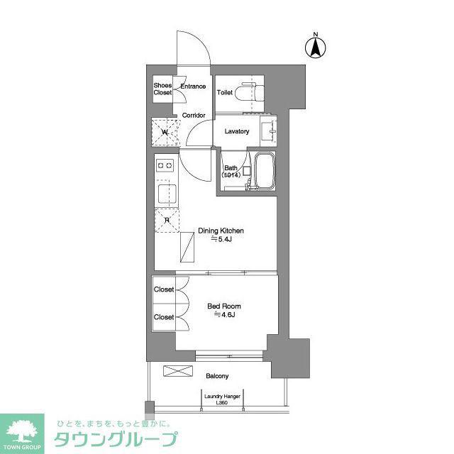 BRILLIA IST 新御徒町(1DK/6階)の間取り写真