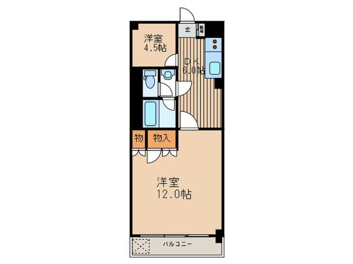 セイワ東陽マンション(2DK/2階)の間取り写真