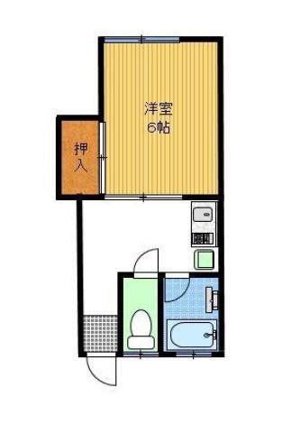 コーポライアン(1K/2階)の間取り写真