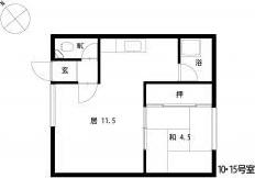 山の手サンハイツ(1LDK/2階)の間取り写真