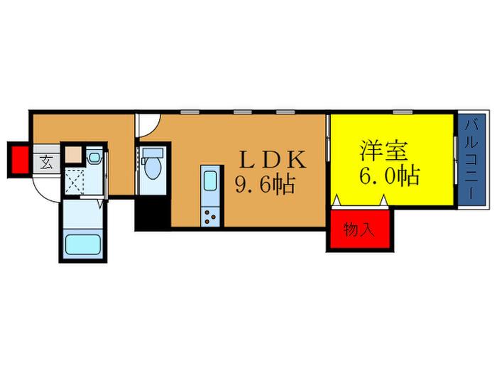 フォレストメゾンインティプンク(1LDK/3階)の間取り写真
