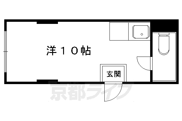 倉橋マンション(ワンルーム/4階)の間取り写真