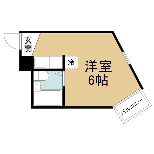 アーバンポイント千種(ワンルーム/2階)の間取り写真