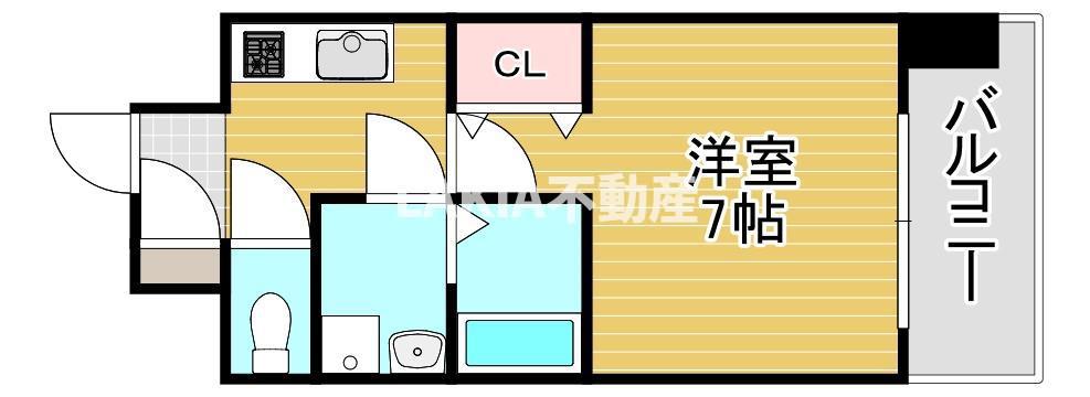 レジュールアッシュ京橋ファーストステージ(1K/11階)の間取り写真