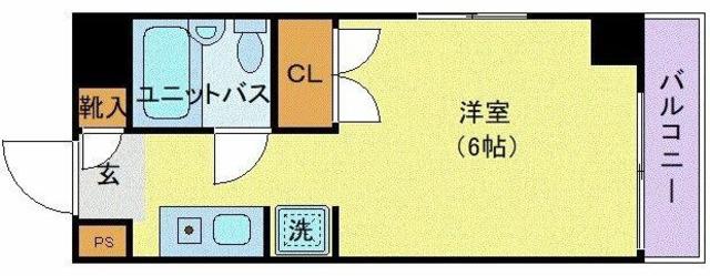 マモール川崎神明町(ワンルーム/2階)の間取り写真