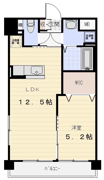 MTF-I(1LDK/3階)の間取り写真