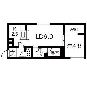NAGOMU GROOVE(1LDK/2階)の間取り写真