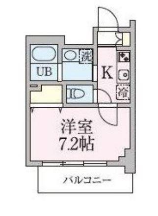 ブランシュワ(1K/2階)の間取り写真