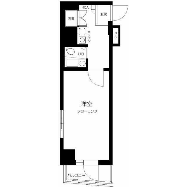 日興パレス大森PARTII(1K/2階)の間取り写真