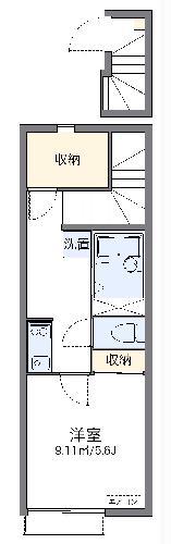 レオネクストケイハウス(1K/2階)の間取り写真
