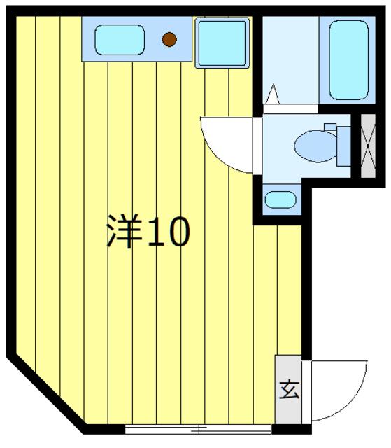 ASPIRE日本堤(ワンルーム/2階)の間取り写真