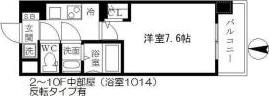 リッツ加島(1K/7階)の間取り写真