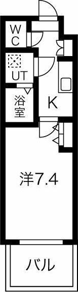 MELIV名城公園(1K/14階)の間取り写真