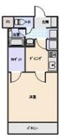 DIリバティーマンション(1K/2階)の間取り写真