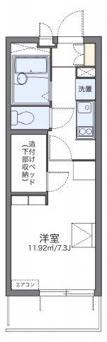 レオパレスマローネ(1K/3階)の間取り写真
