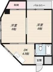 ラパンジール大国3(1DK/12階)の間取り写真
