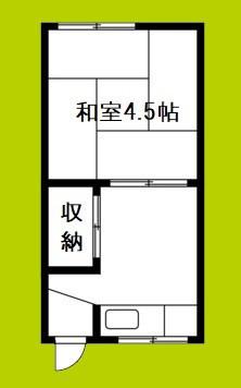 千島アパート(1K/1階)の間取り写真