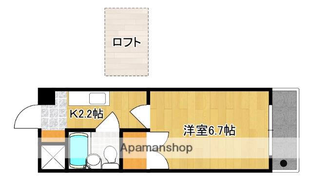 グランパスノムラ(1K/3階)の間取り写真