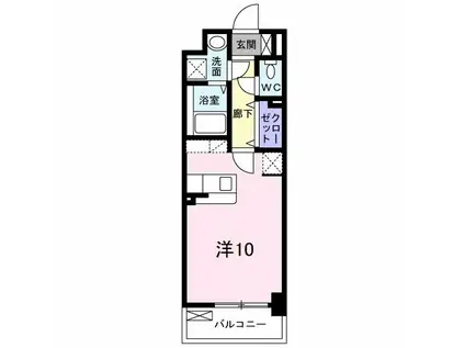 ロータス青山Ⅱ(ワンルーム/5階)の間取り写真