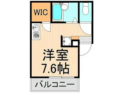 ルネコート五反野弐番館(ワンルーム/1階)の間取り写真
