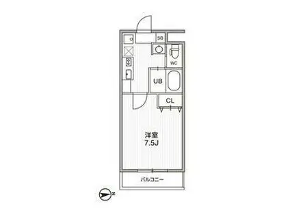A・CITY柴田本通(1K/2階)の間取り写真