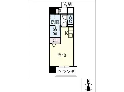 MIO・ASTER(ワンルーム/5階)の間取り写真