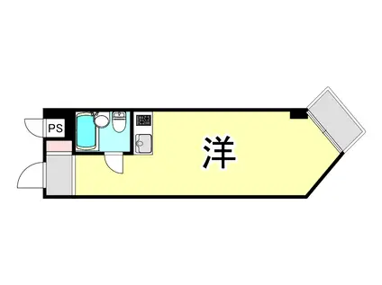 コート・サラII(1K/3階)の間取り写真