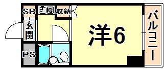 アネックス高座(ワンルーム/2階)の間取り写真
