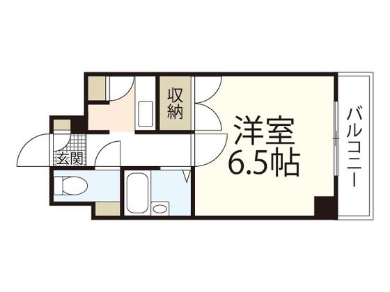 ルミナスII(1K/4階)の間取り写真