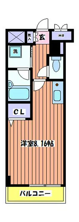 88TEES立川 4階階 間取り