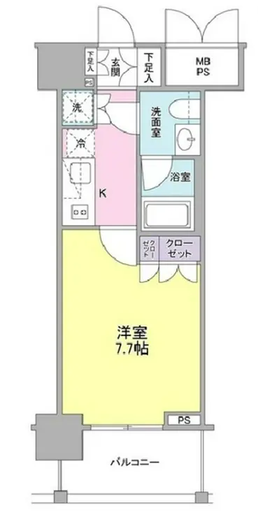 常盤レジデンシア荻窪 4階階 間取り