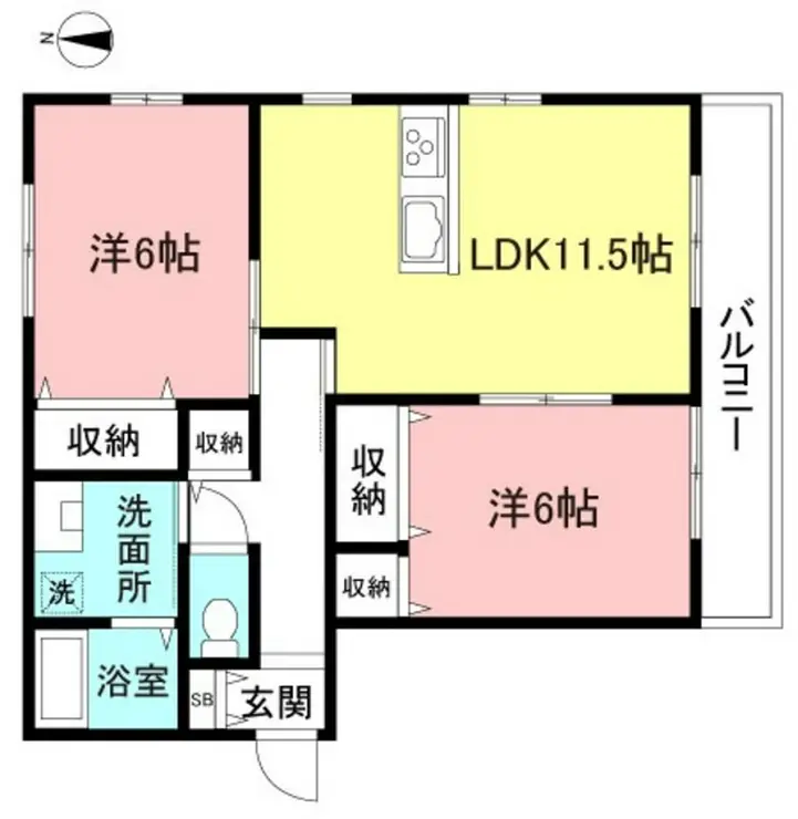 グラシア久我山 2階階 間取り