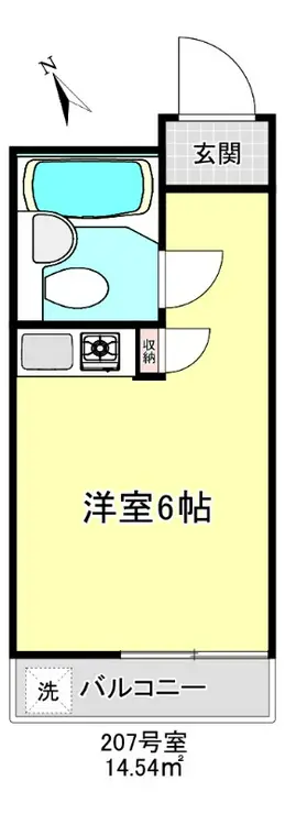 ハイシティ田園調布第2 2階階 間取り