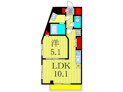 EPガーデン高石神(1LDK/2階)の間取り写真