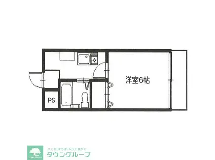 雅マンション(1K/2階)の間取り写真