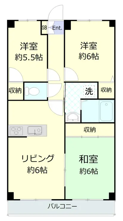 ロイヤルガーデンワコーレ上永谷 3階階 間取り