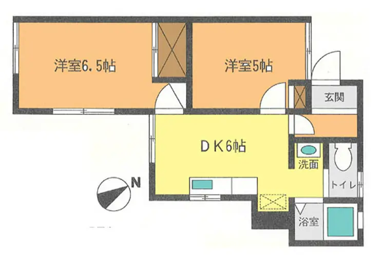 ソフィーユ城南 1階階 間取り
